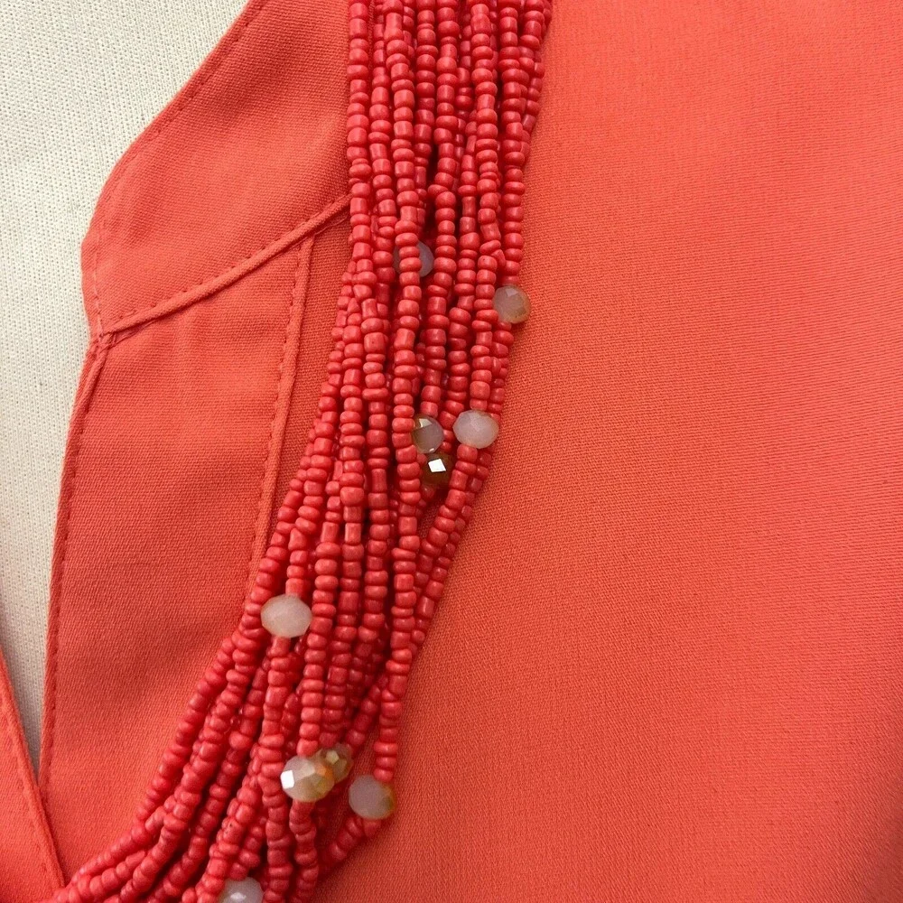 Pink Beaded‎ Beads Multi-strands Women's Fashion Necklace